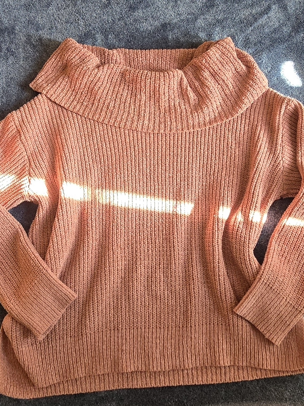 Women's Rose Cowl Neck Sweater